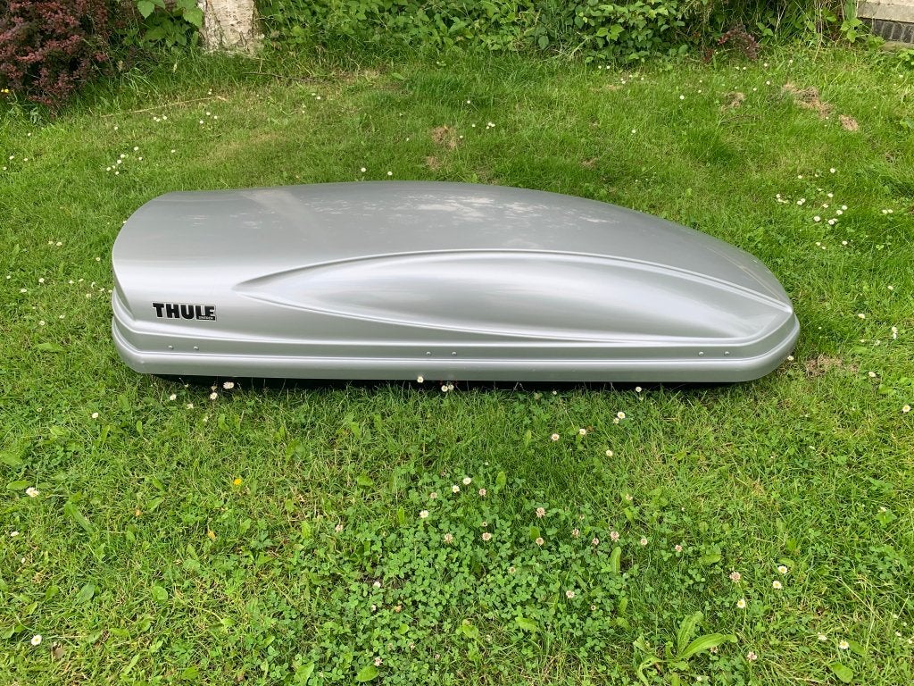 THULE Atlantis 780 Glossy SILVER dakkoffer / skibox, Auto diversen, Dakkoffers, Zo goed als nieuw, Ophalen