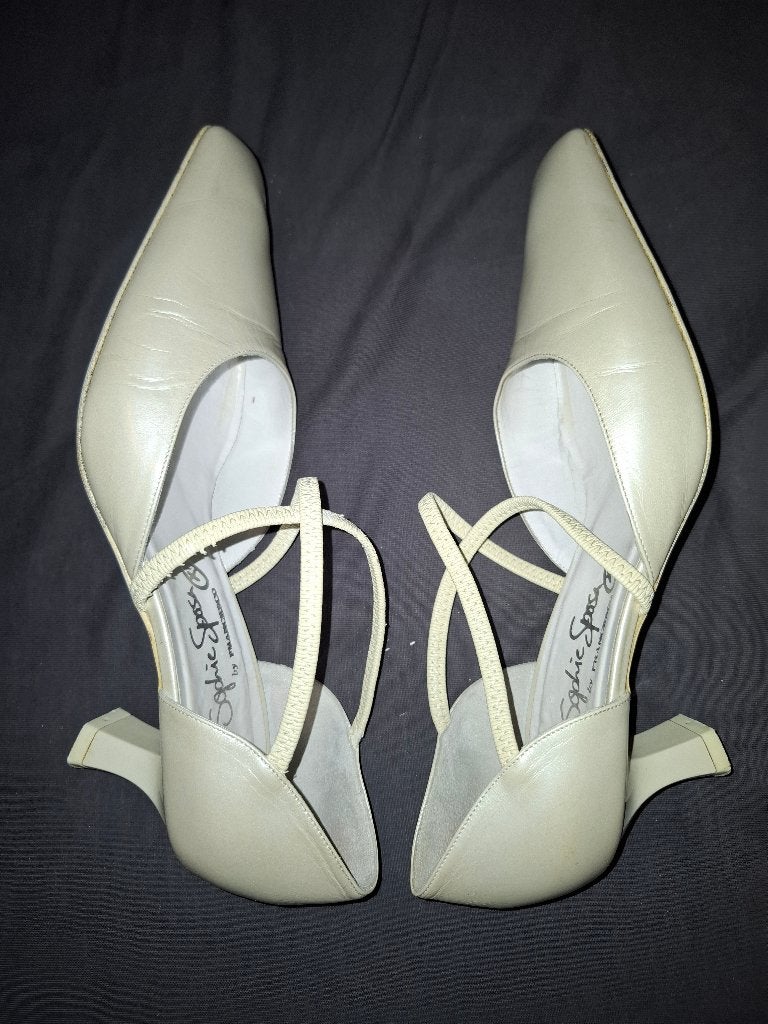 Trouwschoenen, maat 38, Sophie Sposa, Kleding | Dames, Sophie Sposa, Beige, Ophalen of Verzenden, Zo goed als nieuw