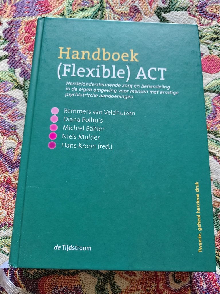 Handboek (Flexible) ACT (psychiatrie boek), Boeken, Van Veldhuizen, Ophalen of Verzenden, Beta, WO