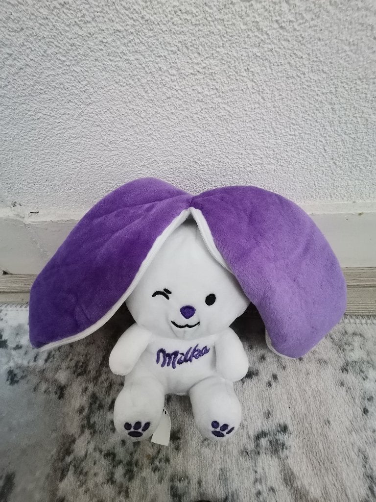 Knuffel konijn milka, Ophalen, Zo goed als nieuw, Konijn