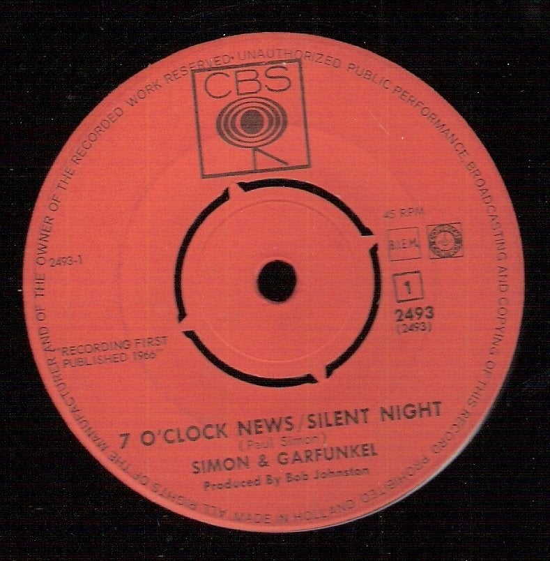 Simon & Garfunkel - 7 O'Clock News / Silent Night 1966, Ophalen, Gebruikt, Pop