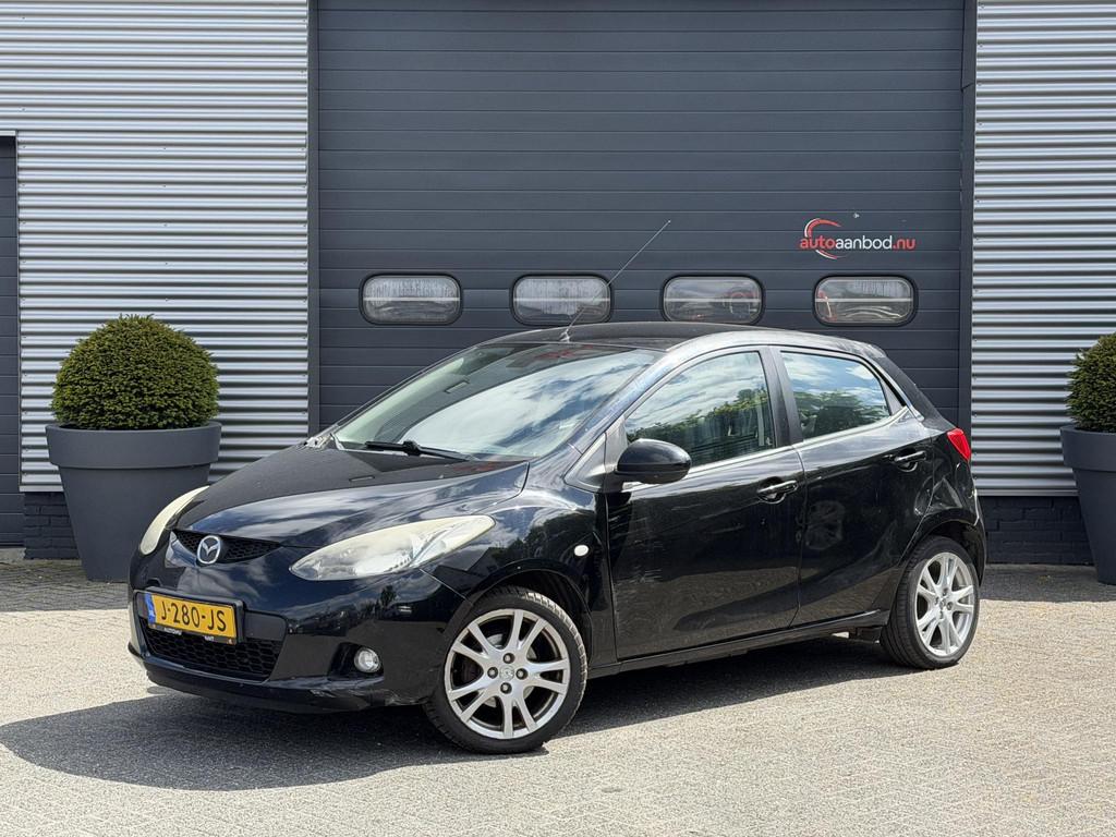 Mazda 2 1.3hp S-VT Touring | Parkeersensoren | Lichtmetalen, Auto's, Voorwielaandrijving, Gebruikt, 4 cilinders, Zwart