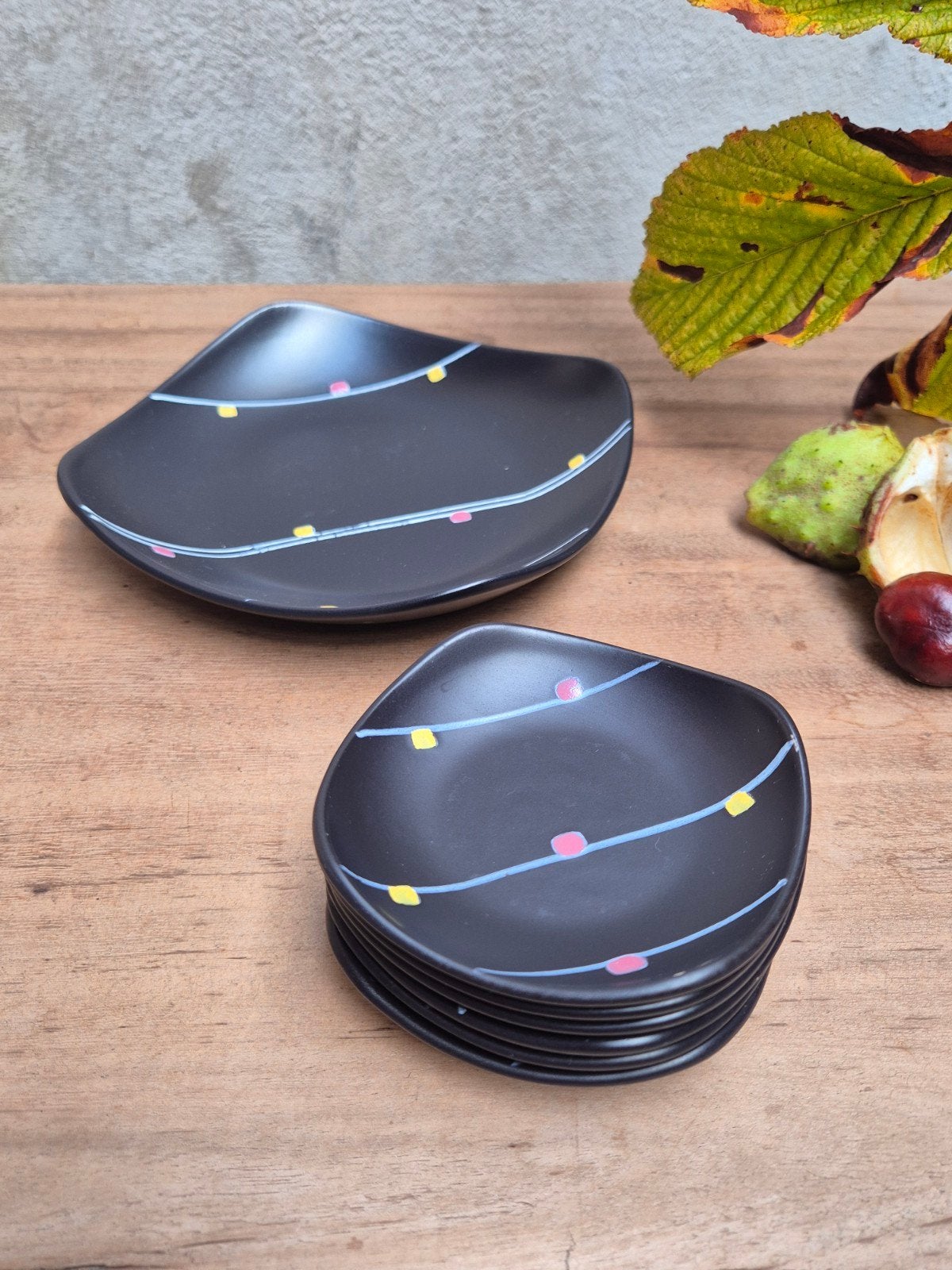Vintage Flora Gouda snackset / pindastel decor ‘Tosca’, Ophalen of Verzenden