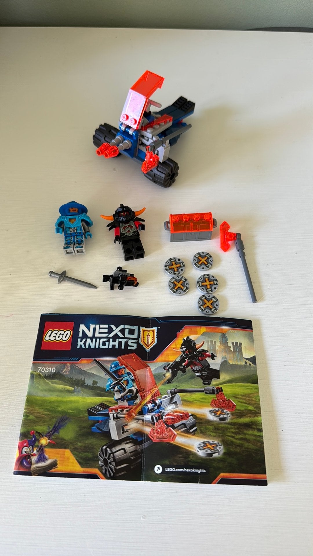 Lego Nexo Knights 70310, Lego, Ophalen of Verzenden, Zo goed als nieuw, Inclusief instructies