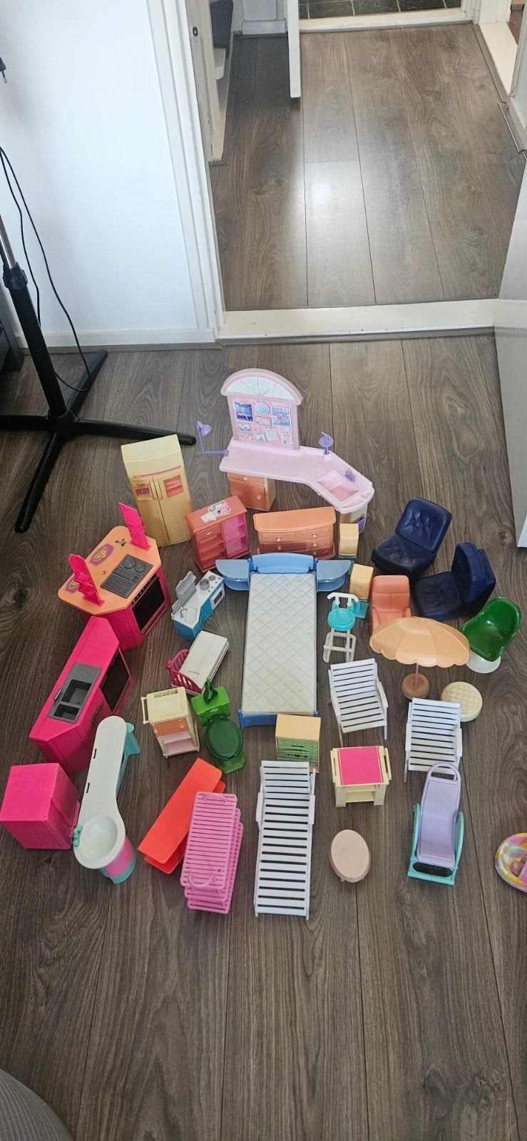 Grote set poppenhuis inrichting en meubels, Ophalen, Gebruikt, Toebehoren