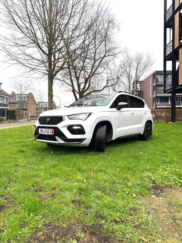 Cupra Ateca 2.0 TSI 300pk 4DRIVE DSG 2021 Wit HAGELSCHADE, Auto's, 4 cilinders, 1984 cc, Ateca, Wit