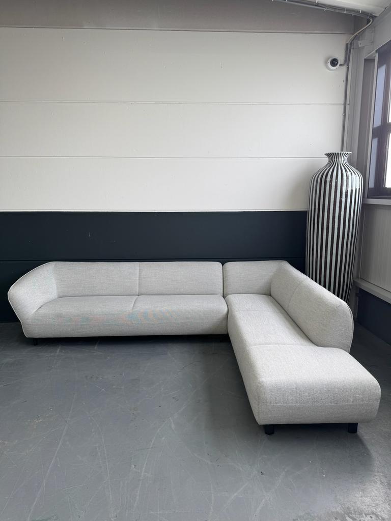 Nieuwstaat Pode Turia hoekbank | Fresco 722 Pearl, Huis en Inrichting, Ophalen, Hoekbank, 300 cm of meer, Zo goed als nieuw
