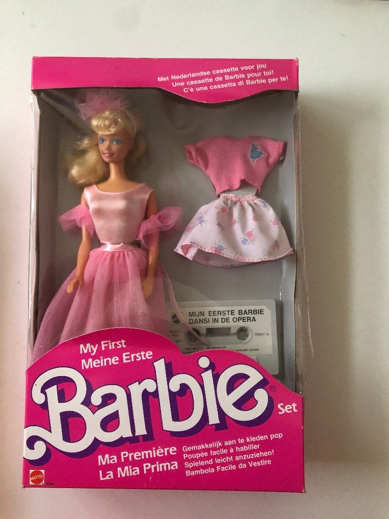 Barbie my first ballerina met cassette 1987, Ophalen of Verzenden, Nieuw, Pop