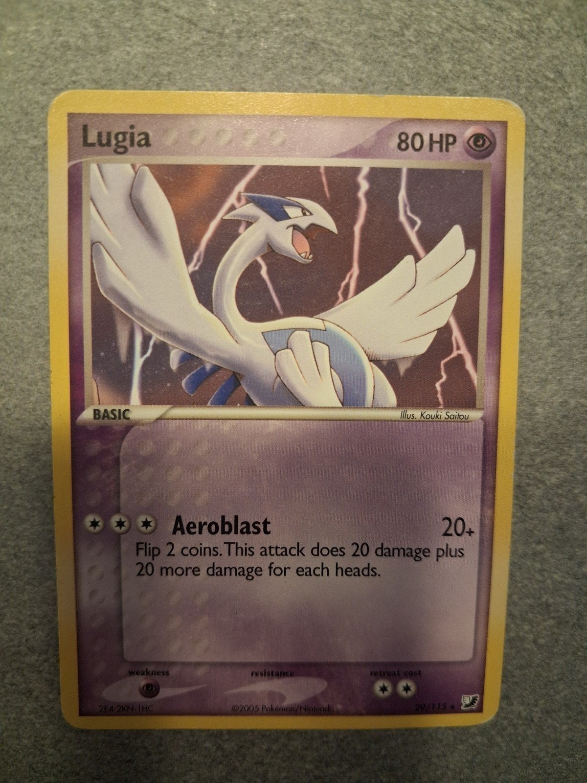 Lugia Pokémon kaart - 29/115, Ophalen of Verzenden, Gebruikt, Losse kaart