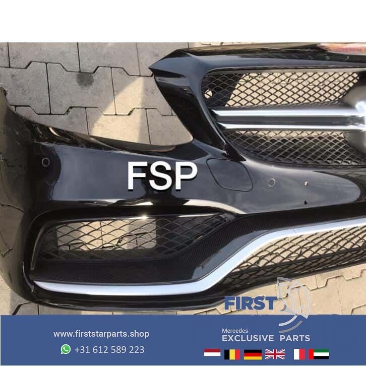 W205 C63 AMG Carbon ! Voorbumper Mercedes C Klasse 2014-2018, Auto-onderdelen, Gebruikt, -, Voor, Ophalen of Verzenden