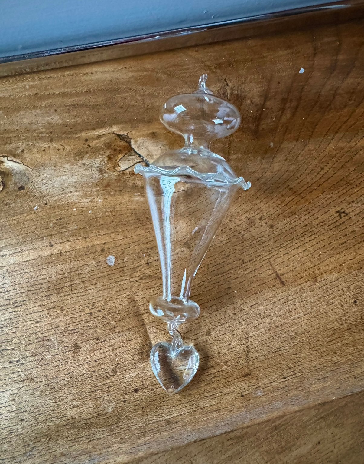 Glazen decoratiehanger hartje, Ophalen of Verzenden, Zo goed als nieuw