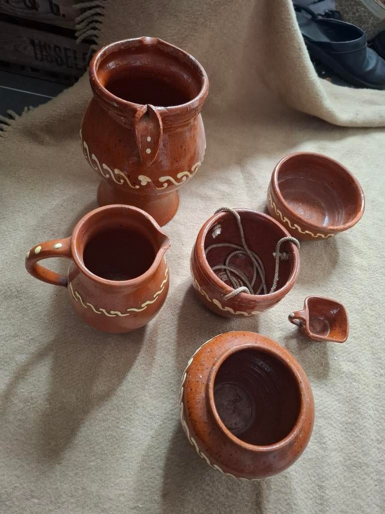 Set leuke pot / vaas / kruikjes, Ophalen