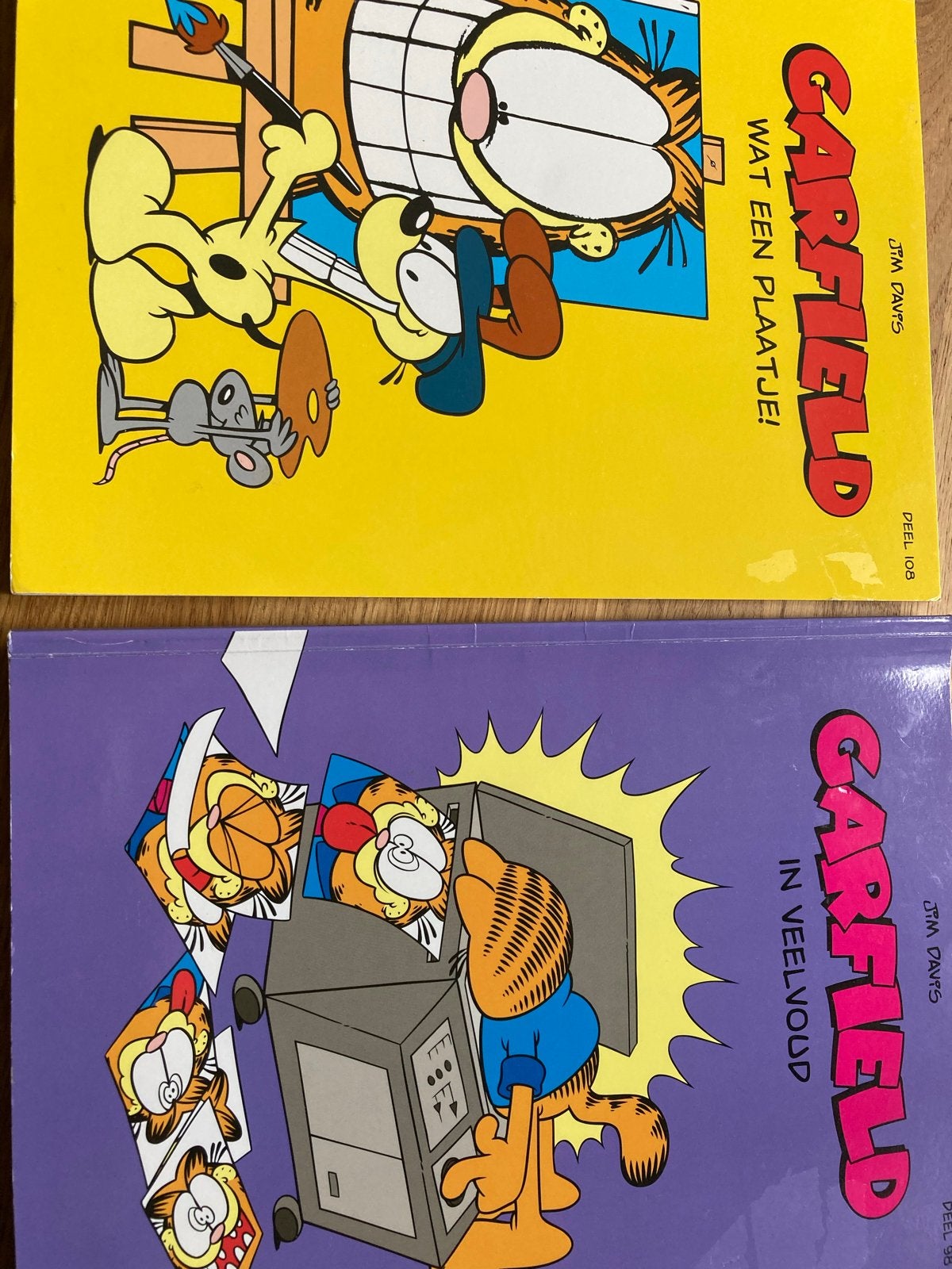 Garfield stripboeken: Wat een plaatje! & In veelvoud, Meerdere stripboeken, Ophalen of Verzenden, Gelezen