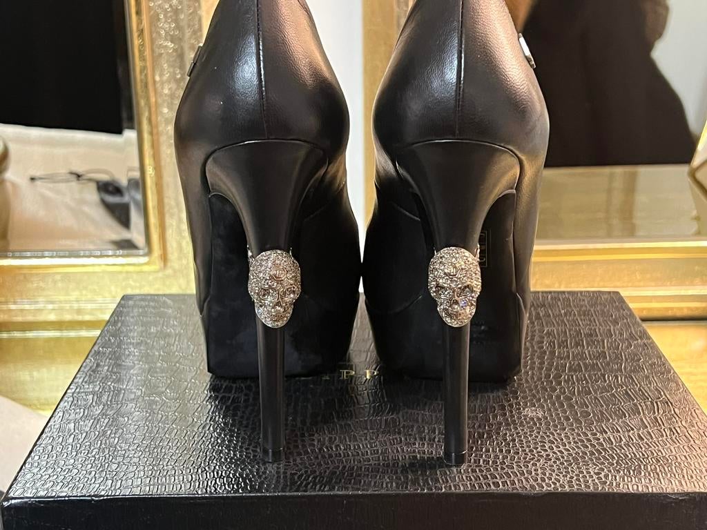 Philipp Plein pump skull, Ophalen of Verzenden, Zo goed als nieuw, Zwart