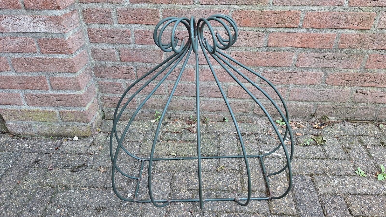 Brocante groene planten houder voor de tuin, Groen, Gebruikt, Ophalen of Verzenden, Landelijk