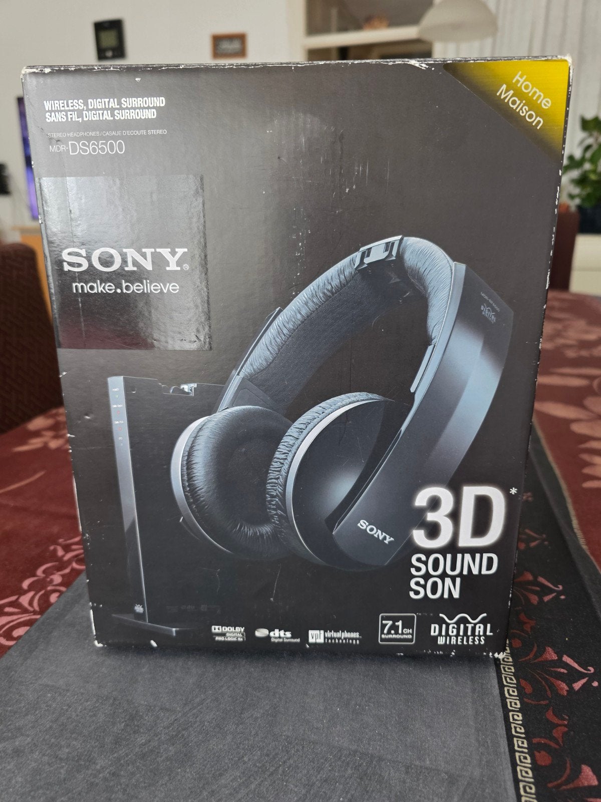 Sony MDR-DS6500 Draadloze 3D Surround Hoofdtelefoon
