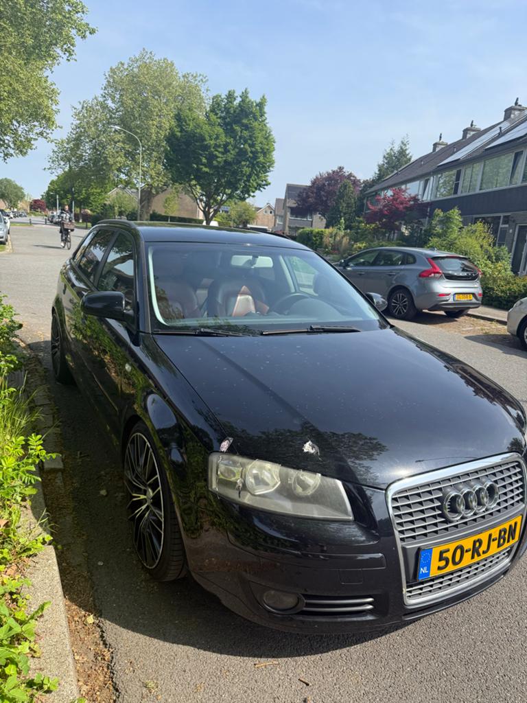 Audi A3 2.0 Sportback 147KW Tfsi DSG 2005 Zwart, 4 cilinders, 1984 cc, Zwart, Origineel Nederlands