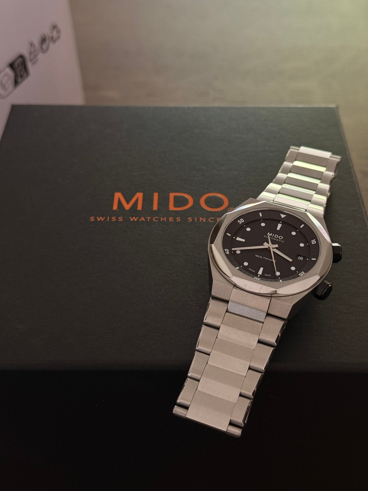 Mido Multifort 2 Crowns Automatic, Ophalen, Zo goed als nieuw, Staal, Overige merken