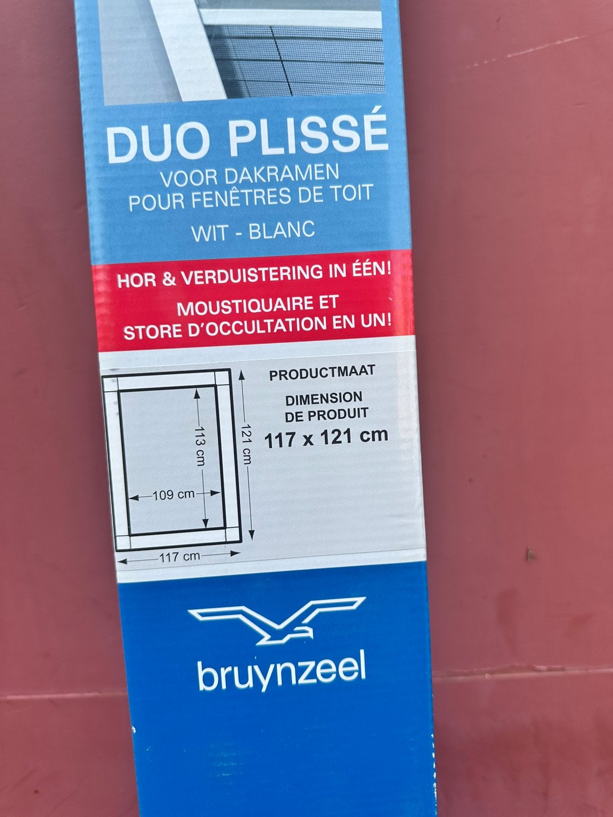 Bruynzeel duoplissé dakraam 500 serie wit 117x121 cm NIEUW!, Ophalen of Verzenden, Zo goed als nieuw, Overige typen, Minder dan 200 cm