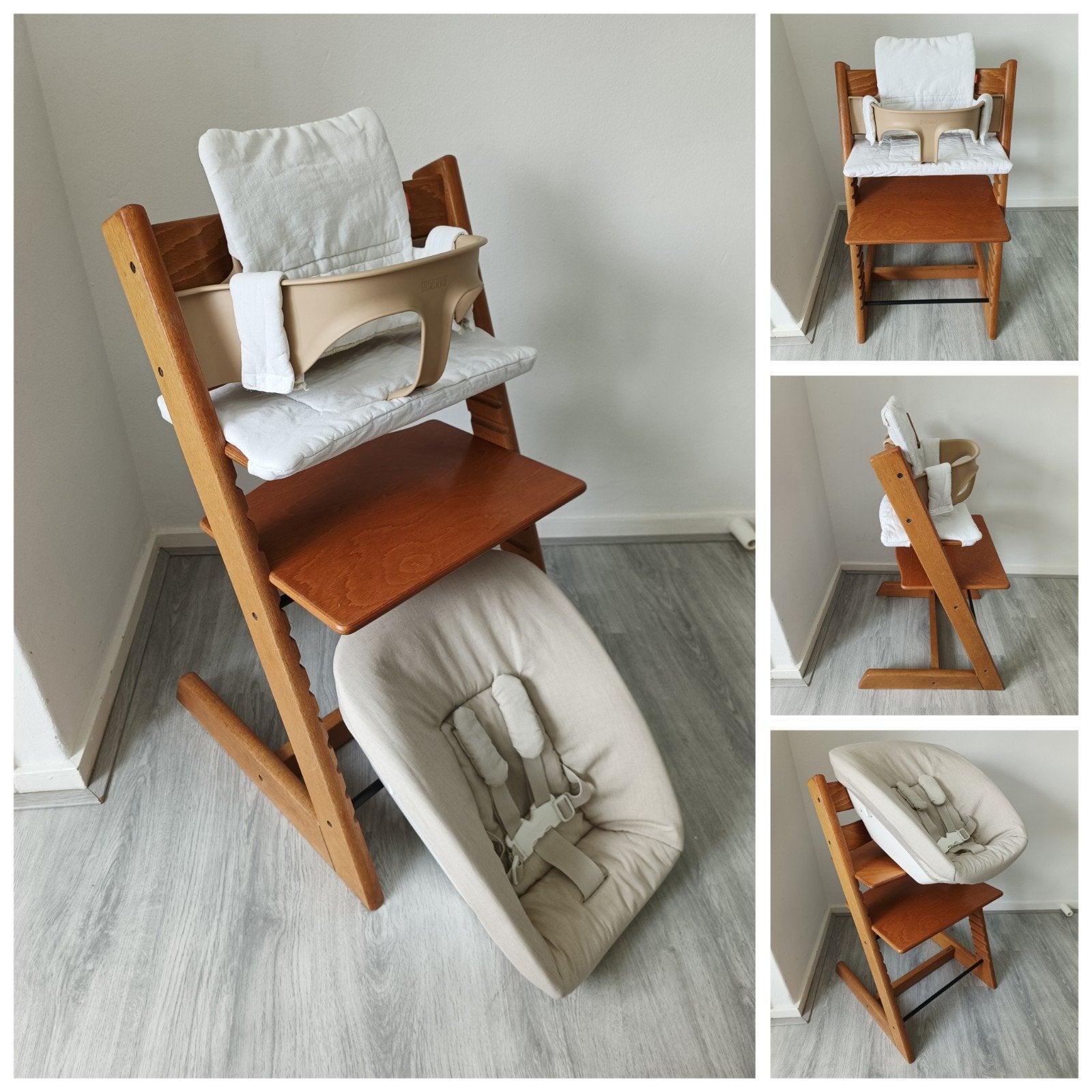 Stokke Tripp Trapp met babyset, kussenset en newbornset, Kinderen en Baby's, Kinderstoelen, Meegroeistoel, Ophalen of Verzenden
