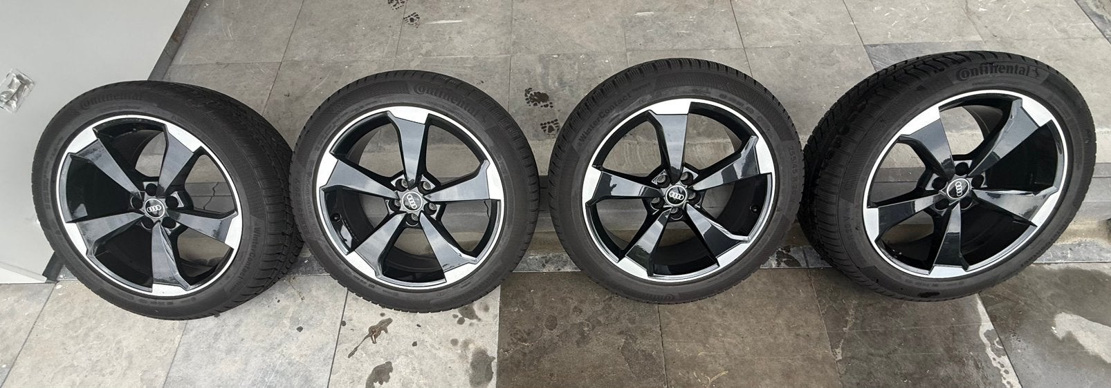 Audi Q5 Audi Sport "Rotor" Velgen + Winterbanden., Ophalen, Zo goed als nieuw