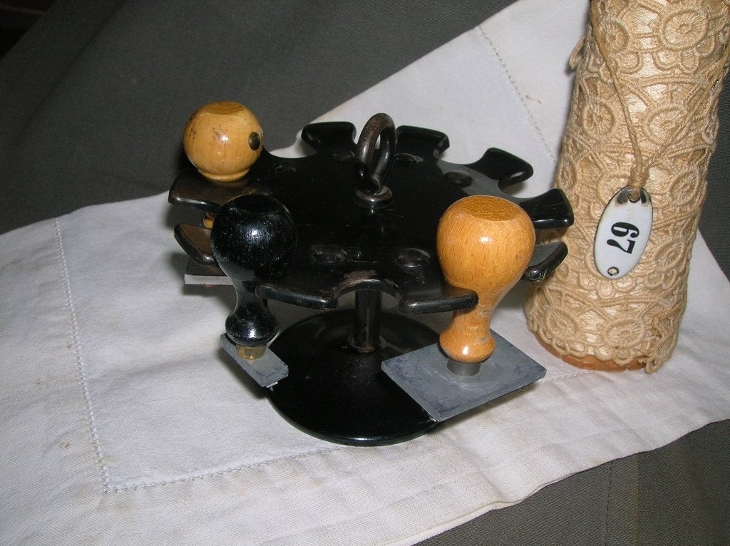 stempelmolen + 3 oude stempels, Ophalen of Verzenden
