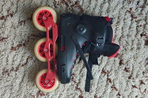 Powerslide Next Black Red 110 Inline Skates maat: 44/45, Ophalen, Verstelbaar, Dames, Zo goed als nieuw
