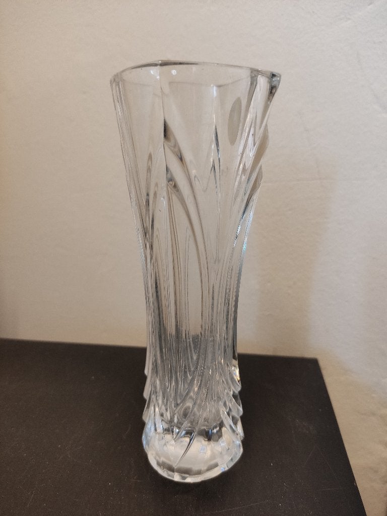 Geslepen vaasje Cristal d’Arques, Ophalen of Verzenden, Gebruikt