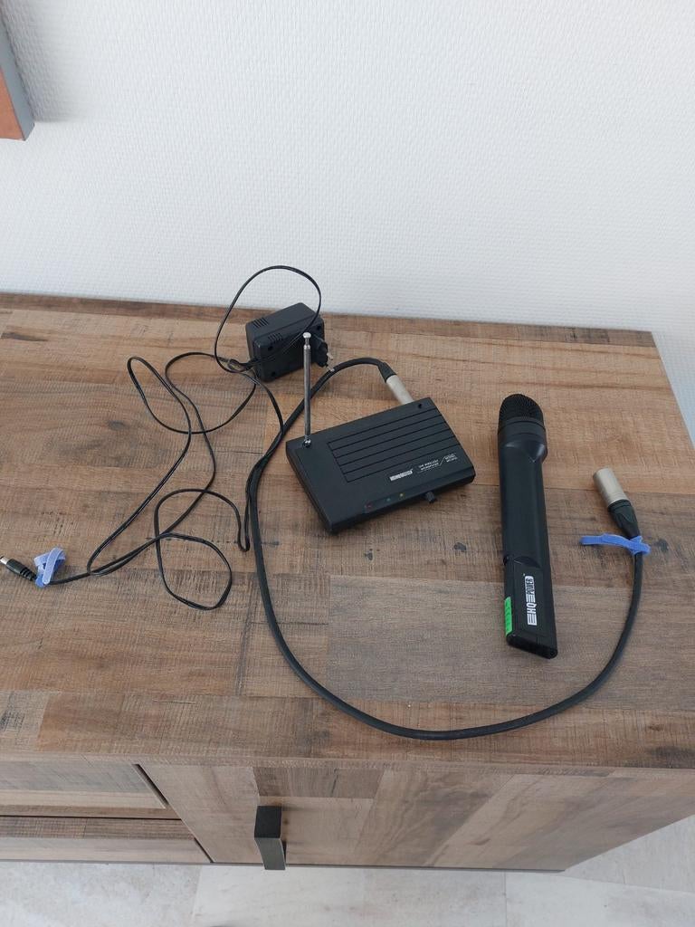 HQ Power draadloze microfoon set, Muziek en Instrumenten, Ophalen of Verzenden, Zo goed als nieuw, Zangmicrofoon, Draadloos