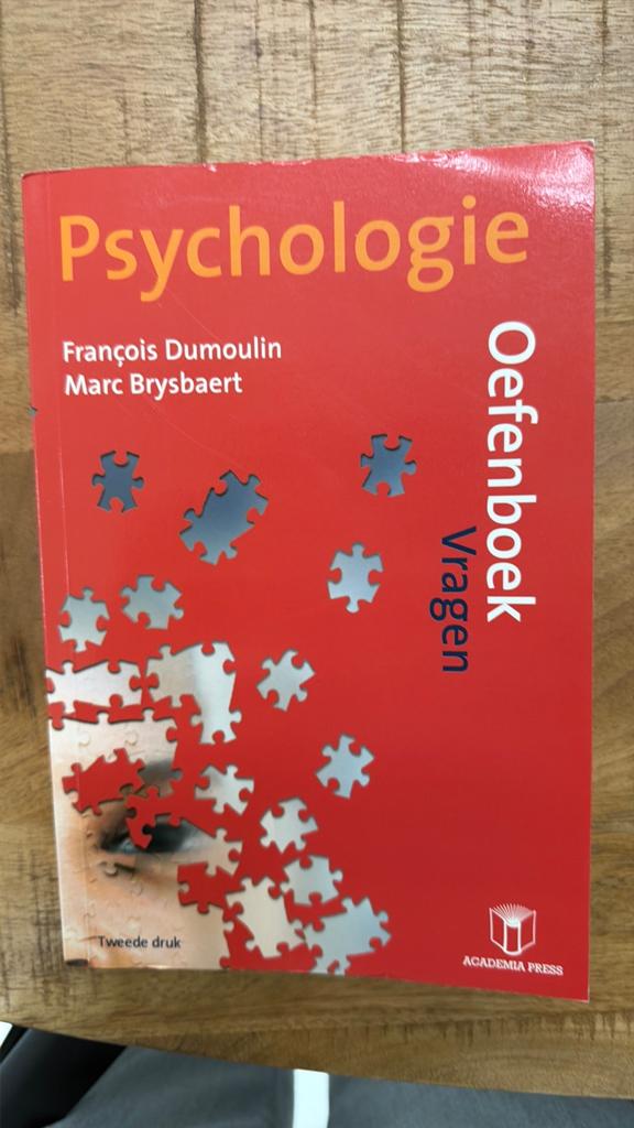 Psychologie oefenboek set vragen en oplossingen, Boeken, Psychologie, Gelezen, Ophalen of Verzenden