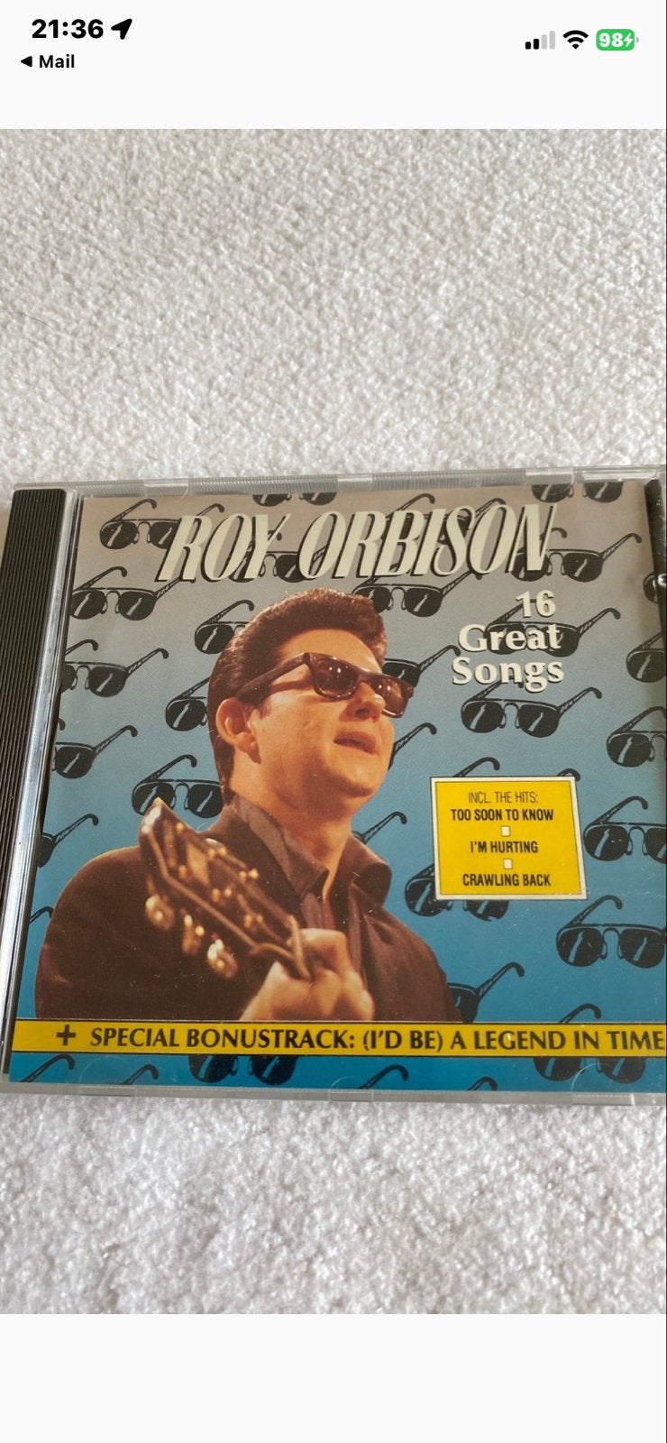 Roy Orbison - 16 Great Songs CD (Pop/Rock), Gebruikt, Met bonustracks, Pop, Ophalen of Verzenden