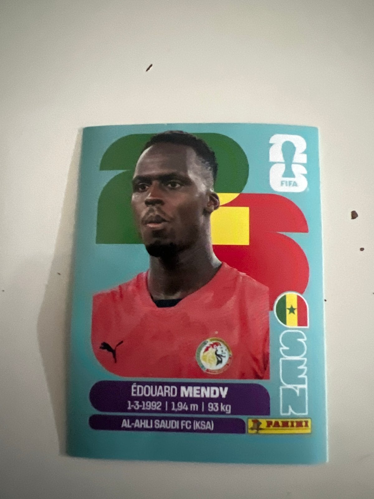 FIFA Panini Édouard Mendy Spelerskaart, Verzenden, Zo goed als nieuw, Buitenlandse clubs, Spelerskaart
