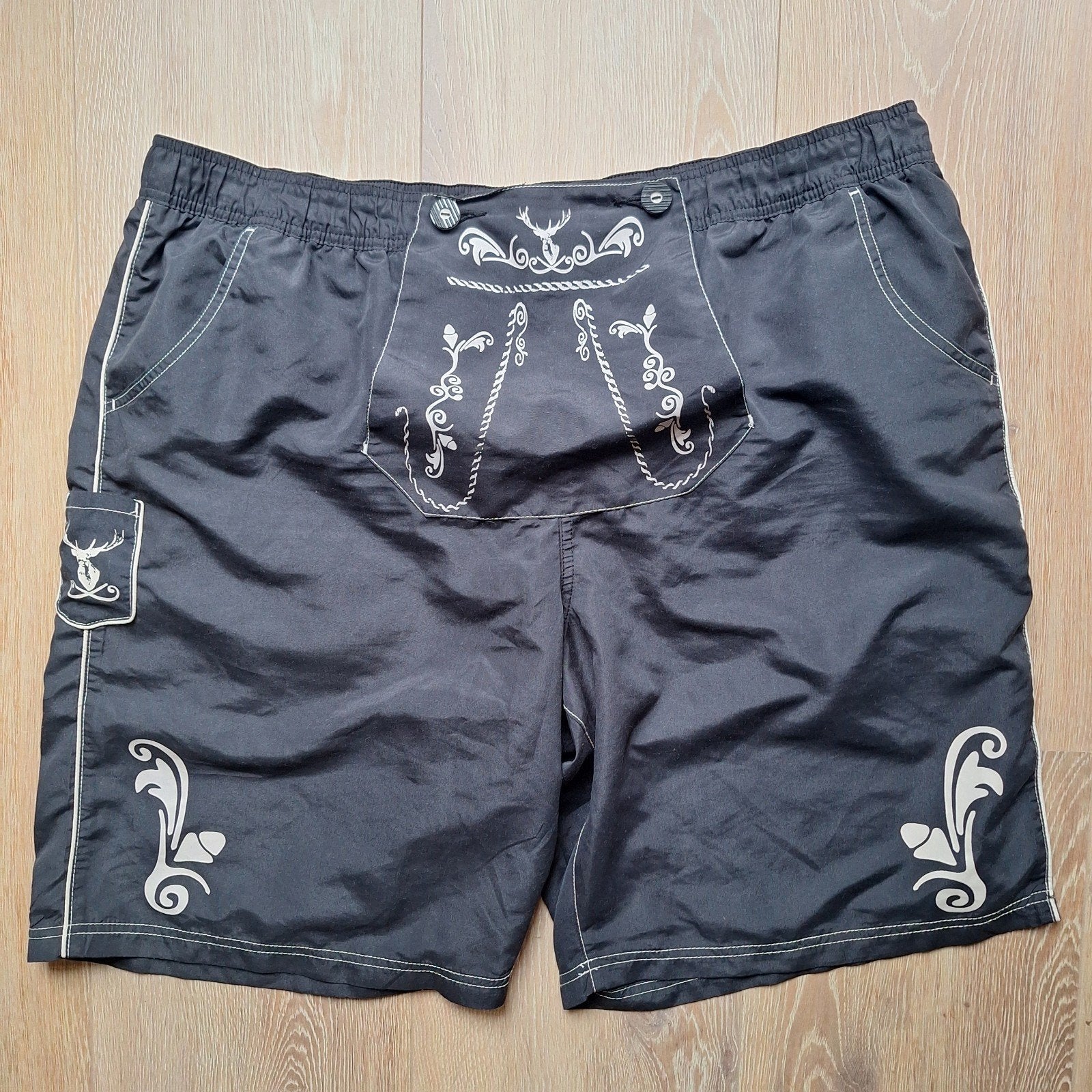 Tiroler korte broek zwembroek short, Ophalen of Verzenden, Overige maten, Zwart, Zwemshort