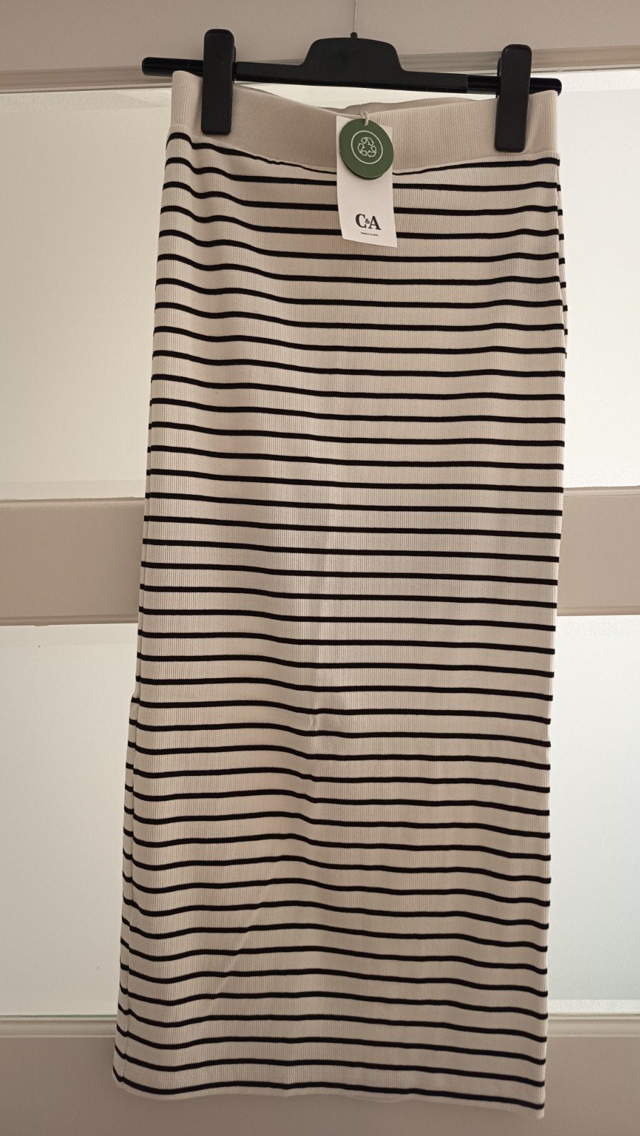 lange gestreepte rok, Blauw, Nieuw, Ophalen of Verzenden, Maat 36 (S)