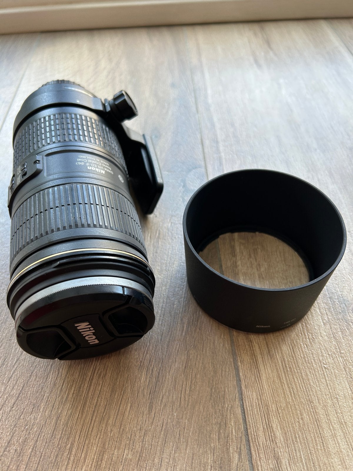 Nikon AF-S NIKKOR 70-200mm f/4G ED VR met Tiffen filter, Gebruikt, Autofocus, Nikon, Nikon F-mount