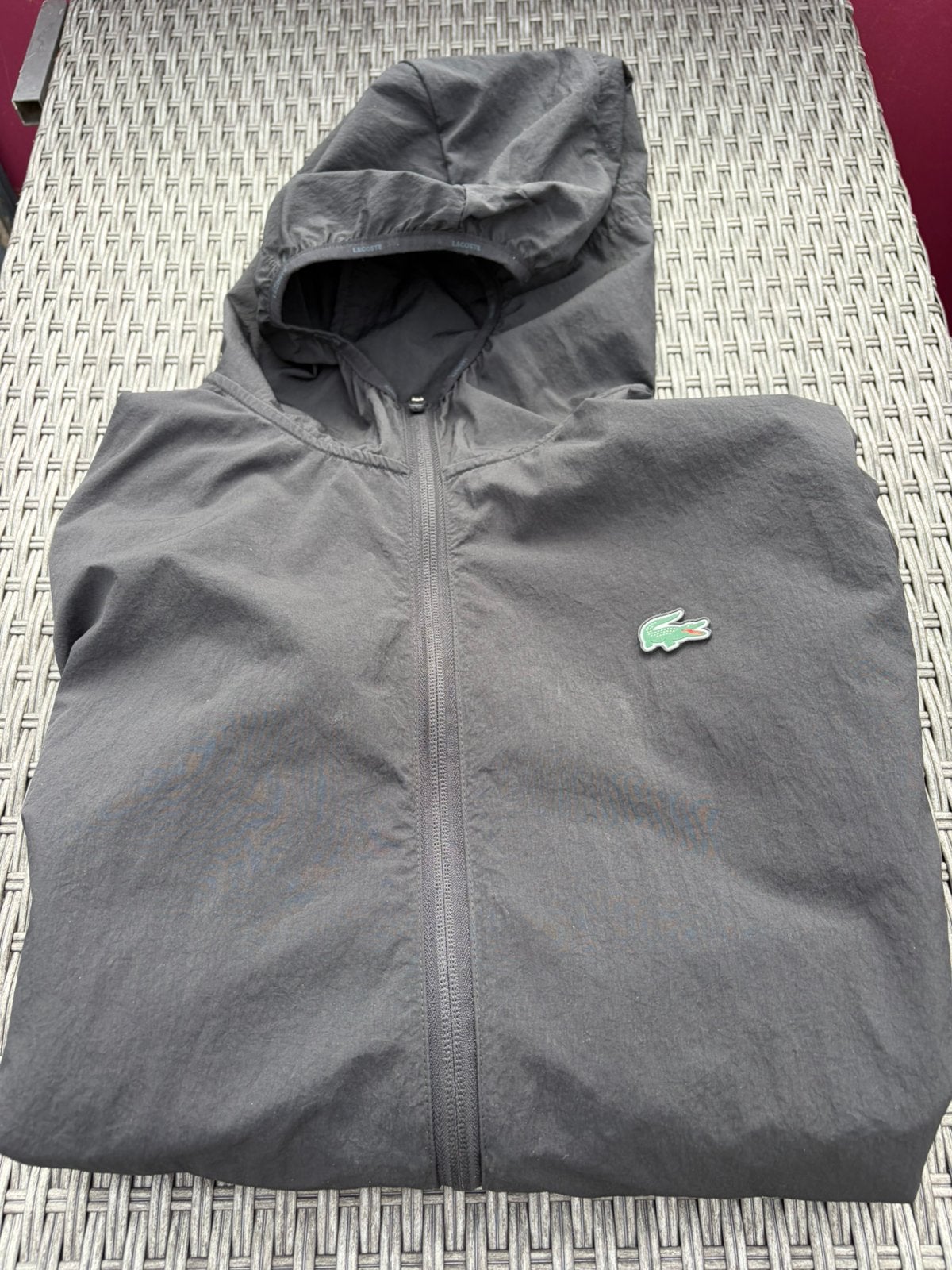 Lacoste zomerjas | M, Ophalen of Verzenden, Zo goed als nieuw, Maat 48/50 (M), Zwart