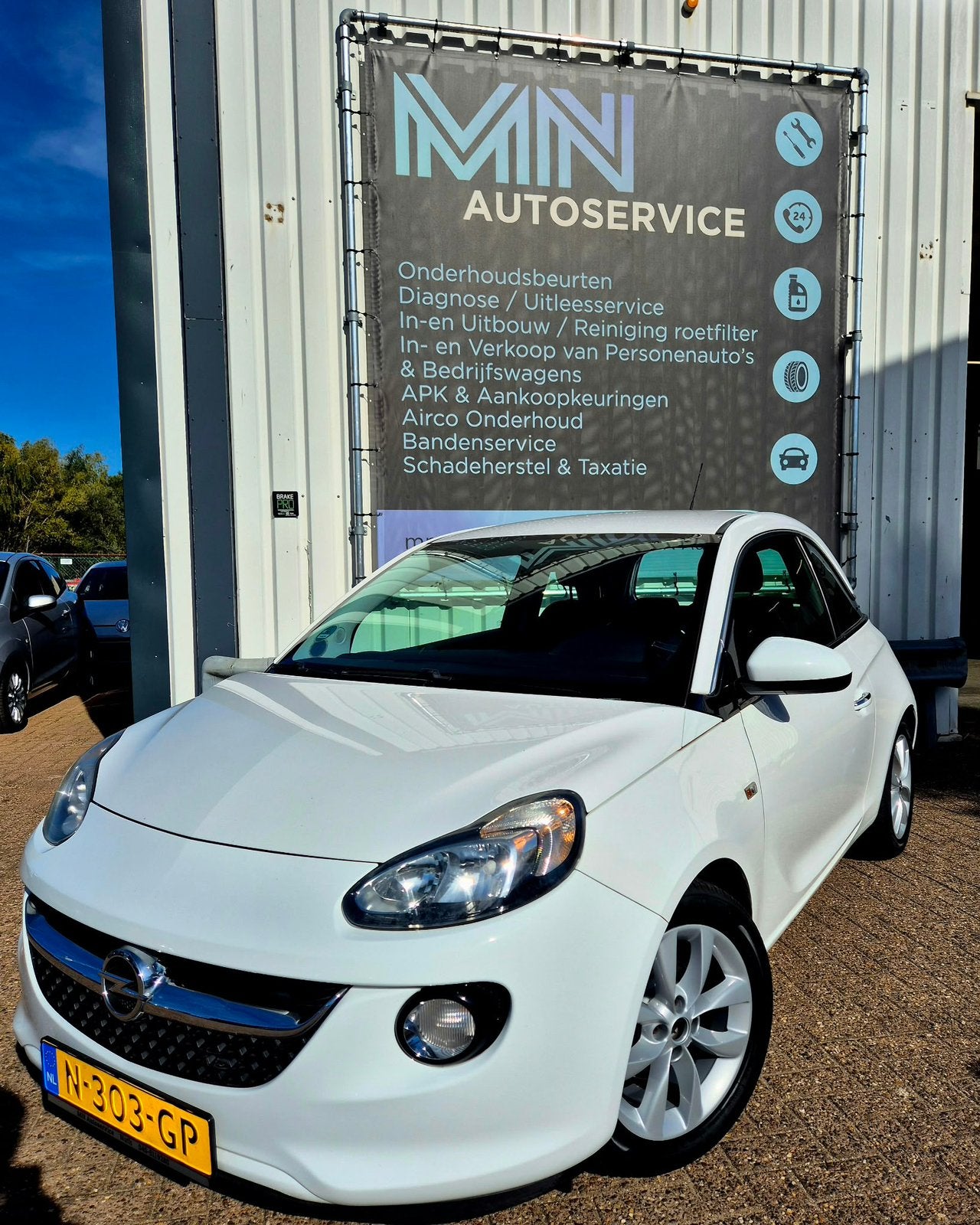 Opel ADAM 1.2 Airco Ecoflex Start&stop 3DRS 2013 Wit, Auto's, Voorwielaandrijving, Euro 5, 40 €/maand, 4 cilinders