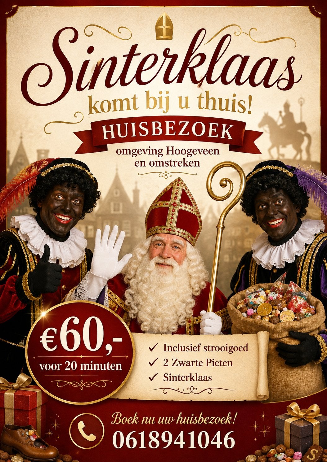 Huisbezoek sint en zijn pieten, Ophalen, Zo goed als nieuw