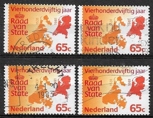 Nederland nvph 1227 gestempeld cw 0.80, Postzegels en Munten, Ophalen of Verzenden, Na 1940, Gestempeld