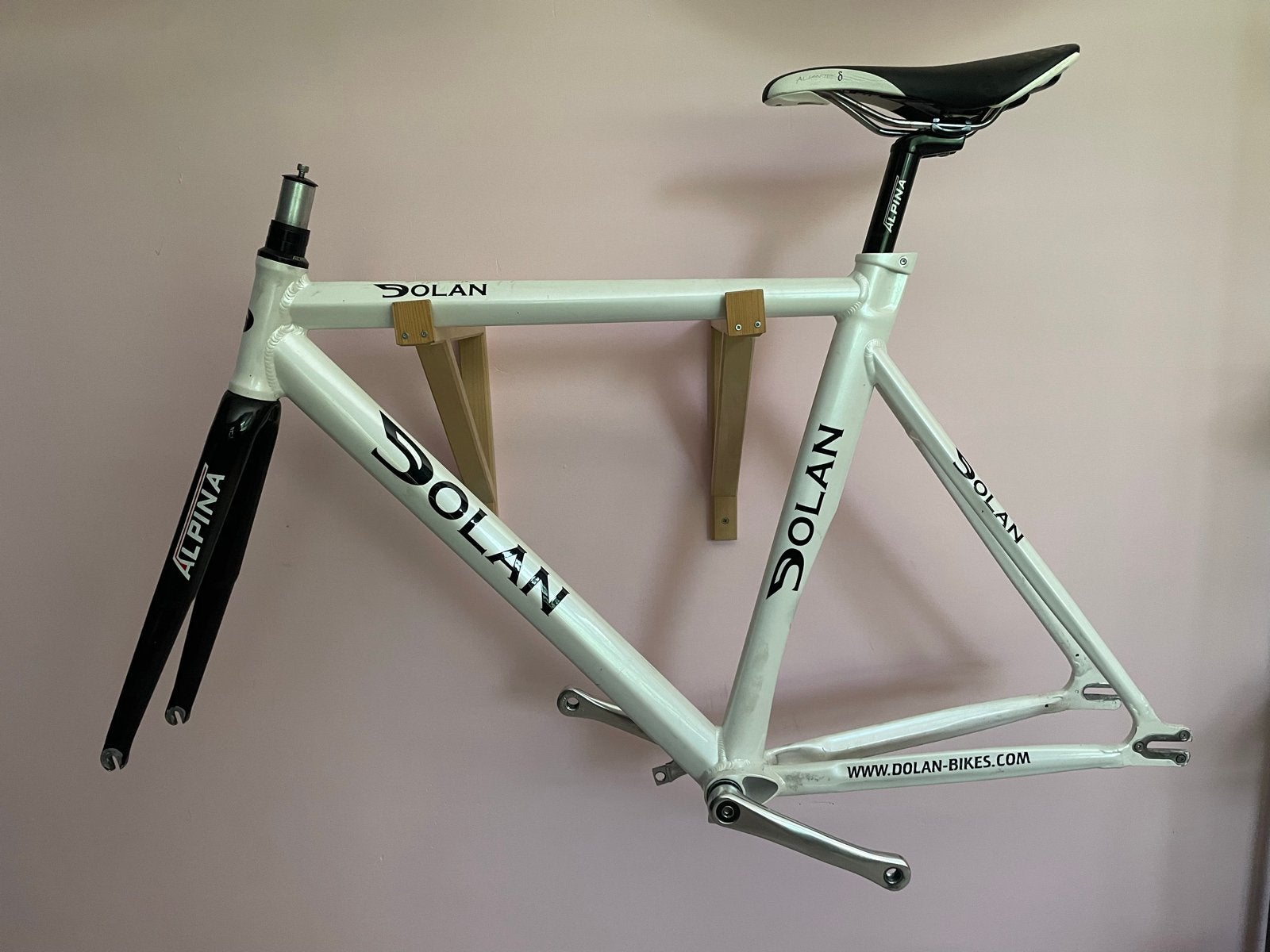 Dolan Alpina Track Frame met Sugino Crankstel, Ophalen, Frame, Gebruikt, Aluminium