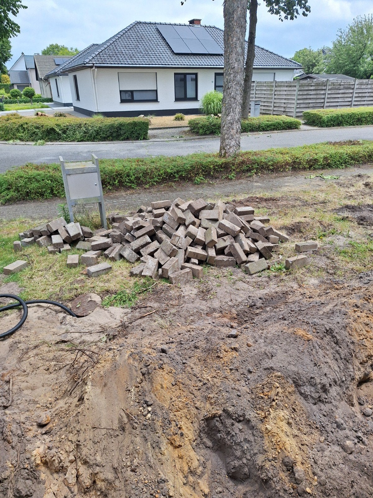 Klinkers grijs 21x6x6 cm GRATIS, Tuin en Terras, Ophalen, Gebruikt, Overige typen, Minder dan 5 m²
