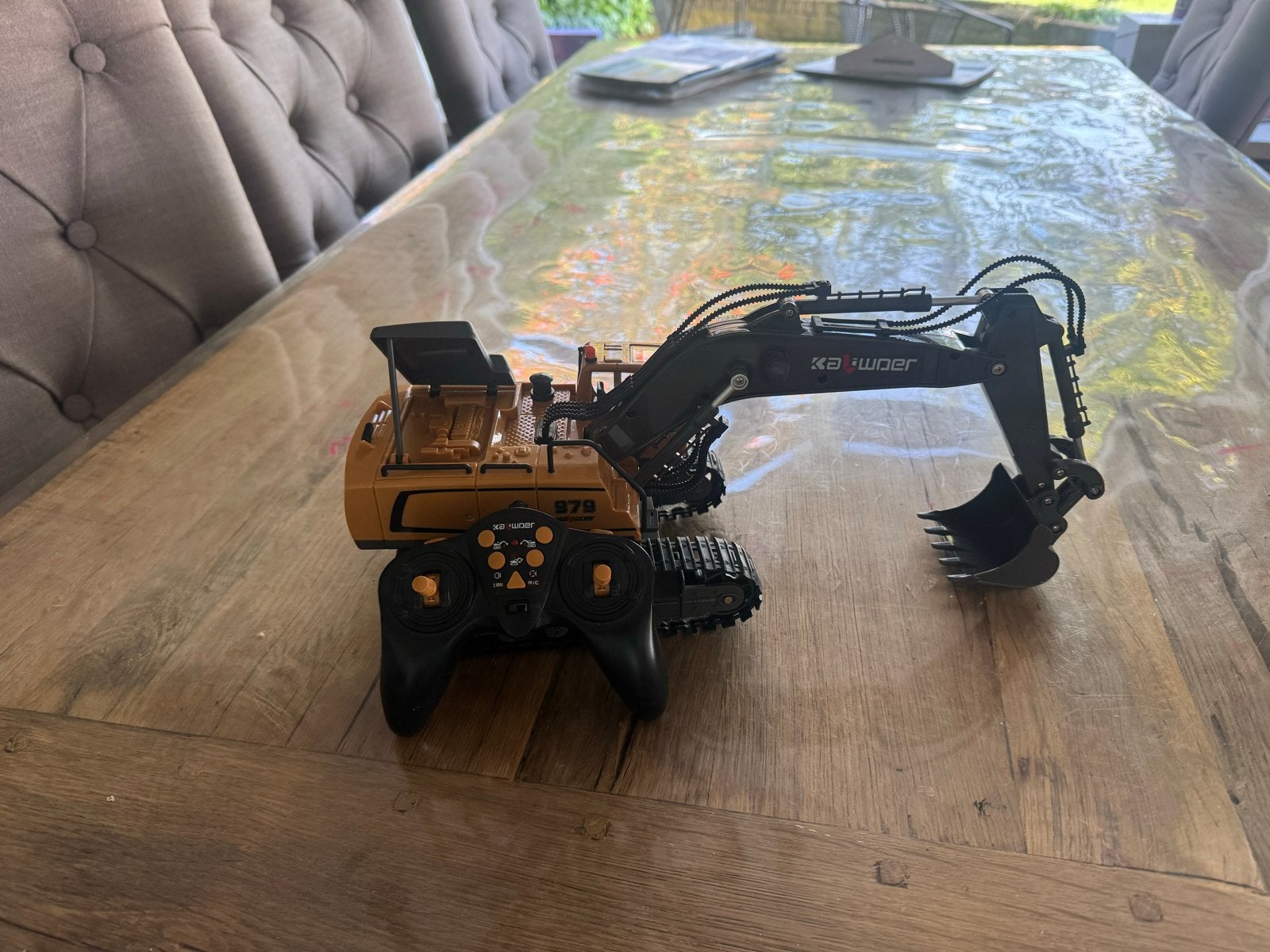RC Graafmachine met Afstandsbediening en Accu, Elektro, Auto offroad, Ophalen of Verzenden, Zo goed als nieuw