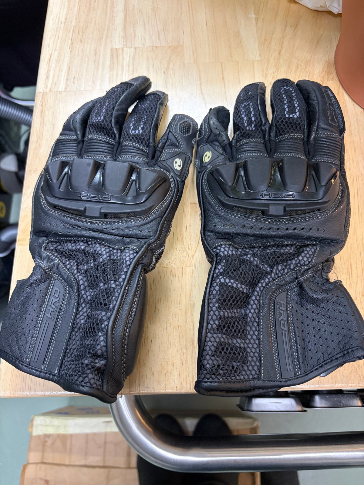 Held motorhandschoenen maat 10, Motoren, Ophalen, Tweedehands, Heren, Handschoenen