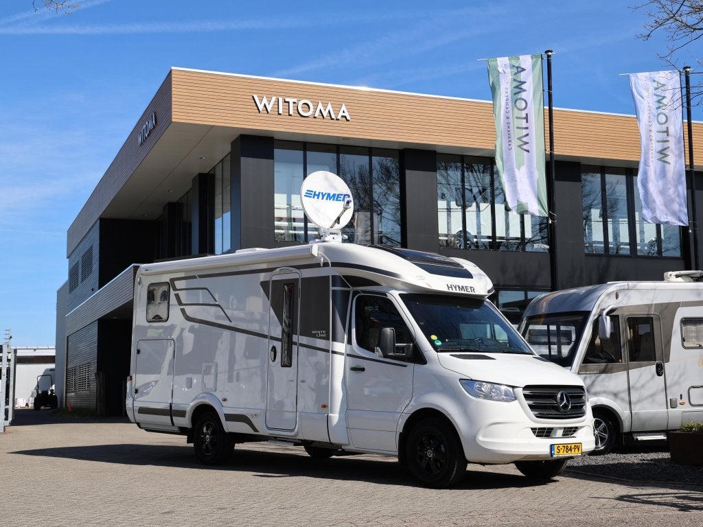 Hymer BMC-T 600 WhiteLine Lithium/Omvormer/Solar, Caravans en Kamperen, Campers, Automaat, Ringverwarming, Luifel, 7 tot 8 meter