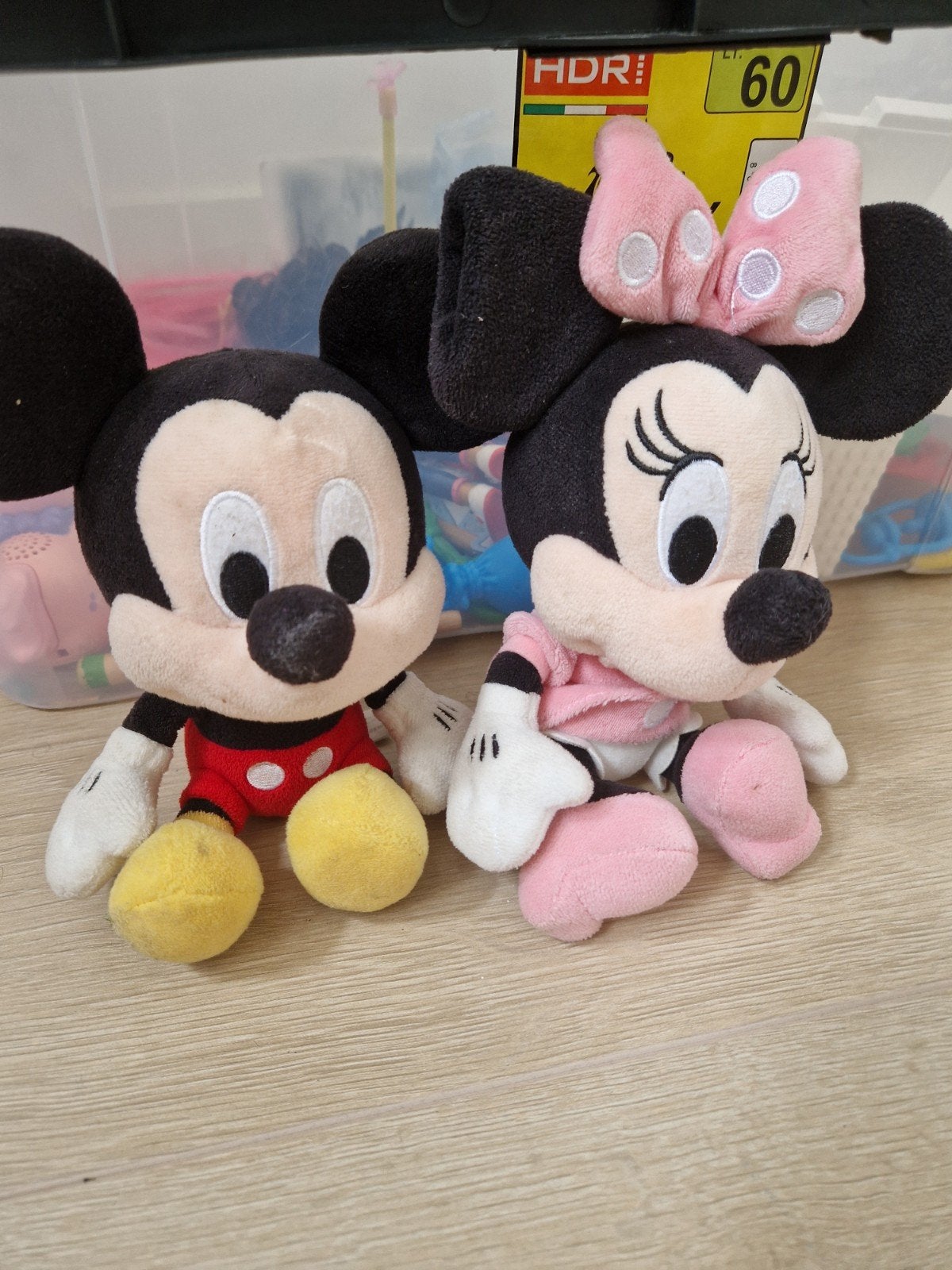 Disney Knuffels: Mickey en Minnie Mouse - Zien er goed uit, Ophalen of Verzenden, Mickey Mouse, Zo goed als nieuw, Knuffel