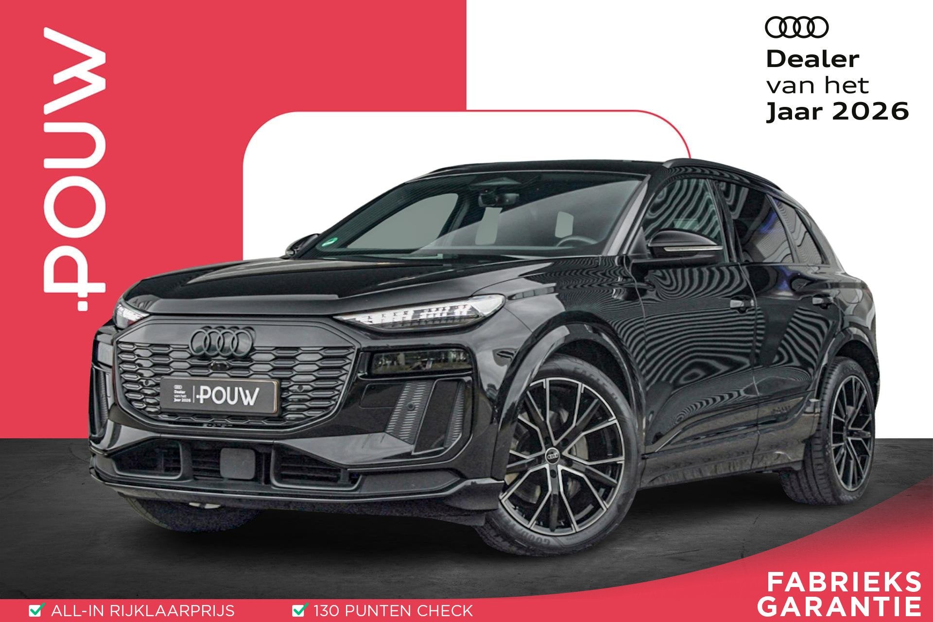 Audi Q6 e-tron Performance 306pk S-Line Edition 100 kWh | Lu, Auto's, Automaat, 12 maanden, Gebruikt, Leder en Stof