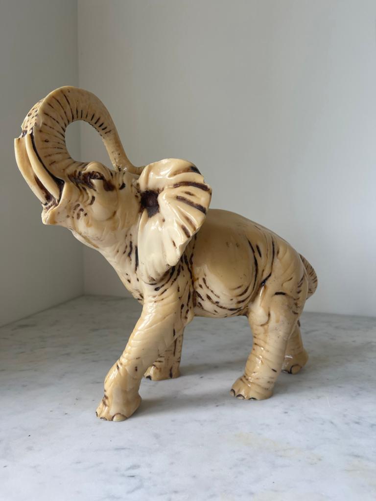 Vintage Olifant Beeldje – Geluksolifant, Ophalen of Verzenden, Zo goed als nieuw, Dier