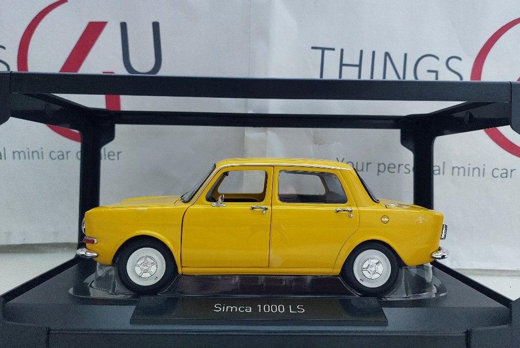 Norev 1:18 Simca 1000 LS 1974 Maya Yellow nieuw, Ophalen of Verzenden, Nieuw, Auto, Norev