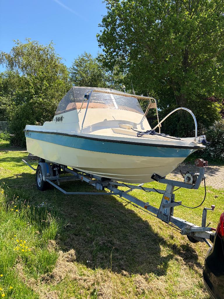 Orca 535 visboot recreatieboot, Watersport en Boten, Ophalen, Overige merken, Gebruikt, 5 m