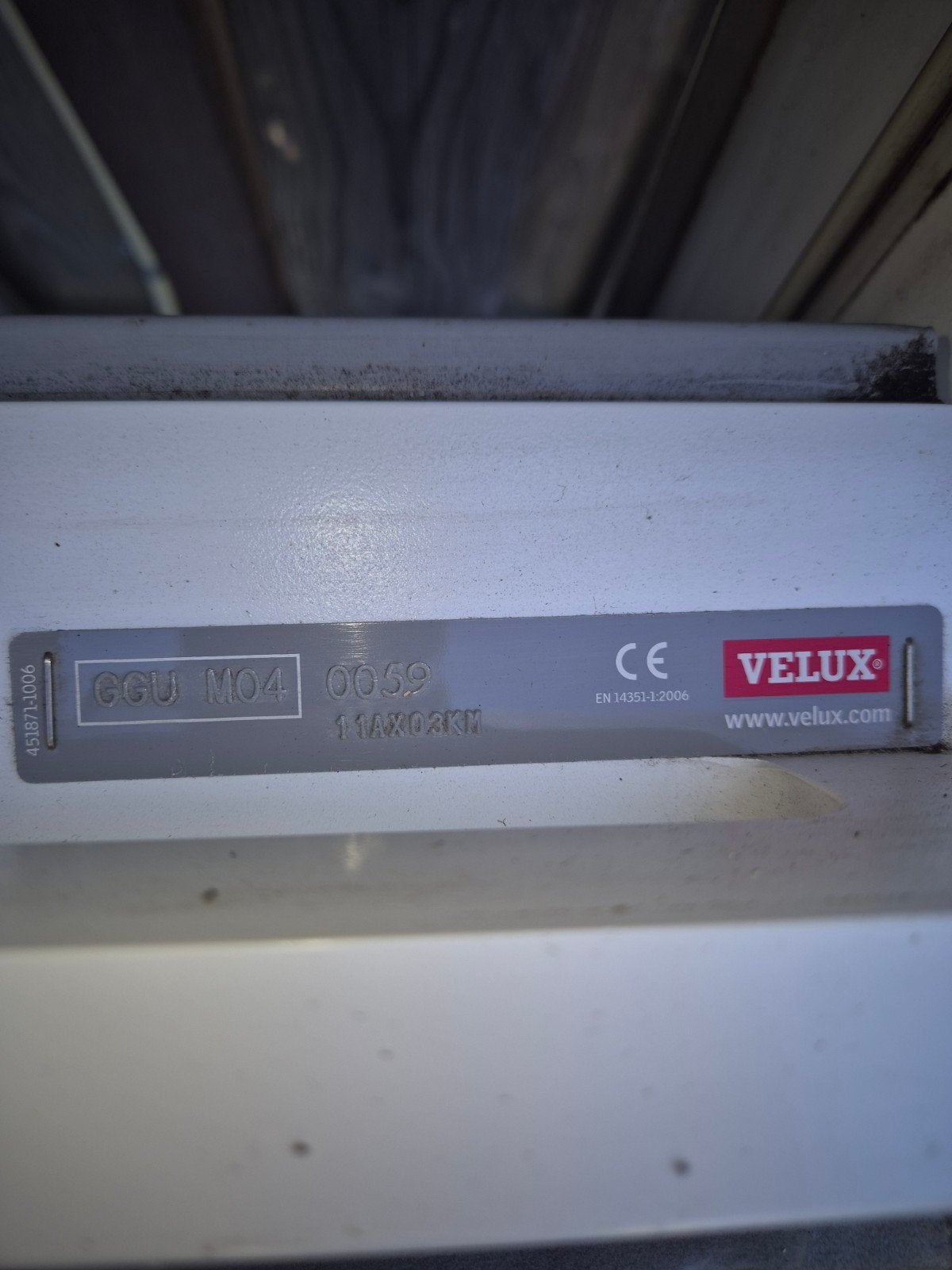 VELUX GGL-M04 dakraam, Ophalen, Gebruikt, Minder dan 80 cm, 80 tot 120 cm